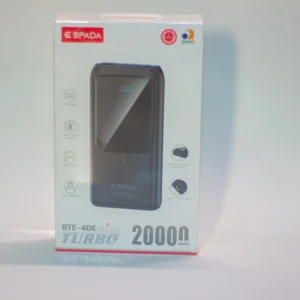 Power Bank 20.000 mAh Espada 22.5w tela digital